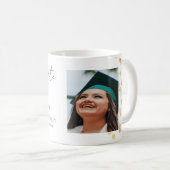 Moderne Gold Photo Afstuderen Koffiemok (Voorkant rechts)