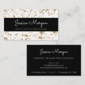 Moderne Gold Professionele Visitekaartjes (Voorkant / Achterkant)