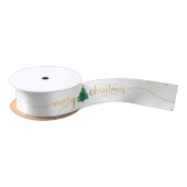 Moderne Gold Script-kerstboom Lint (Spoel)