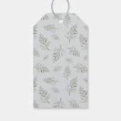 Moderne Gold Script-kerstboom Prettige feestdagen Cadeaulabel (Achterkant)