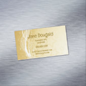 Moderne Gold Sparkle Star - Aangepast Magnetisch Visitekaartje (Voorbeeld)