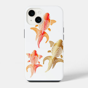 Moderne Goldfish White iPhone 14 Hoesjes Hoesje