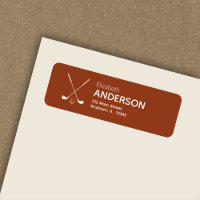 Moderne golfclubs Terracotta Retouradres