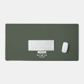 MODERNE GOLFER MONOGRAM NAAM DONKERGROEN BUREAUMAT (Keyboard & Muis)