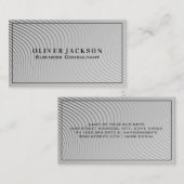 Moderne golvende lijnen visitekaartje (Voorkant / Achterkant)