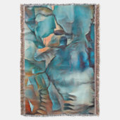 Moderne Gooi Deken met Abstract Patroon (Voorkant Verticaal)