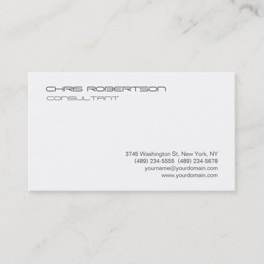 Moderne gothique noir blanc Carte de visite attray (Devant)