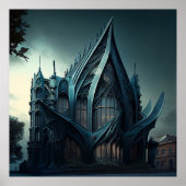 Moderne Gotische Kunst Poster (Voorkant)