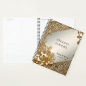 Moderne Goud  Bloemenplanner Planner (Display)