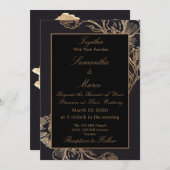 Moderne goudbruin kaart (Voorkant / Achterkant)