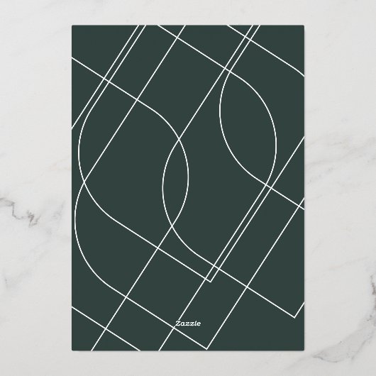 Moderne gouddeklaag, nieuw jaar, foto groen folie feestdagenkaart (Achterkant)