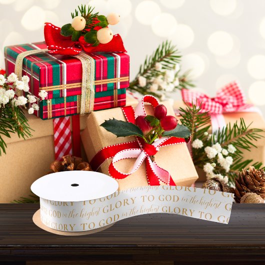 Moderne Gouden Bijbel Verse Religieuze Kerstmis Lint