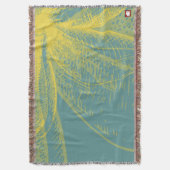 Moderne Gouden Bloem Verf 1 Deken (Voorkant Verticaal)