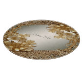 Moderne Gouden  Bloemen Snijplank (Hoek)