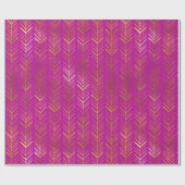 Moderne Gouden Boho Cadeaupapier (Vlak)