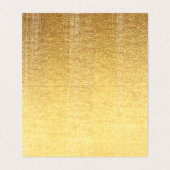 Moderne gouden borstelslag visitekaartjes (Binnenkant ongevouwen)