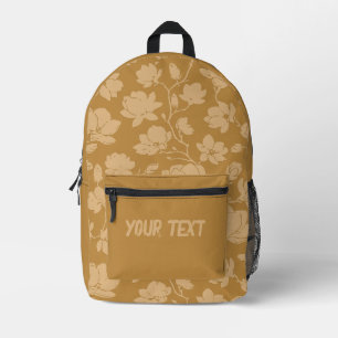 Moderne Gouden Bruine Print Cut Naaizak Bedrukte Rugzak