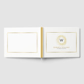 Moderne Gouden Cirkel Logo Gastenboek (Volledig)