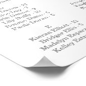 Moderne gouden Confetti-weddenschapskaart Poster (Hoek)