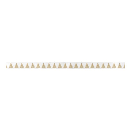 Moderne gouden denbomen kerstmis lint (Voorkant)