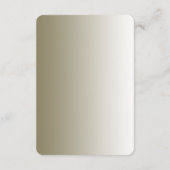 Moderne gouden  detailbehuizing Kaart (Achterkant)