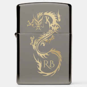 Moderne Gouden Draak Zippo aansteker