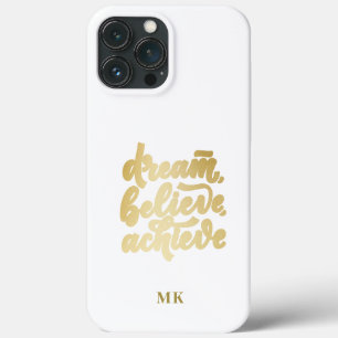 Moderne gouden dromen geloven dat je Motivatie kun iPhone 13 Pro Max Hoesje