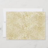 Moderne gouden foto bruiloft save the date (Achterkant)