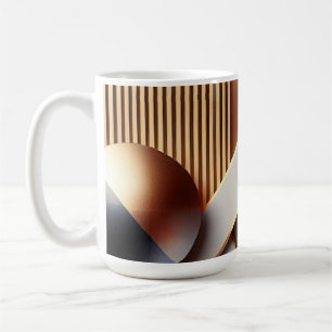 Moderne Gouden & Geometrische Koffie Mok