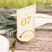 Moderne gouden geometrische lijst bruiloft tafel n