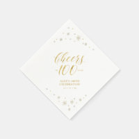 Moderne Gouden Glans & Proost 100e Verjaardagsfees