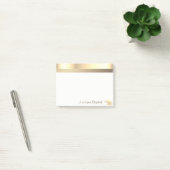 Moderne Gouden Glitter Olifant -Persoonlijk Post-it® Notes (Kantoor)