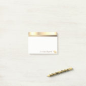 Moderne Gouden Glitter Olifant -Persoonlijk Post-it® Notes (Op bureau)