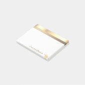 Moderne Gouden Glitter Olifant -Persoonlijk Post-it® Notes (Schuin)