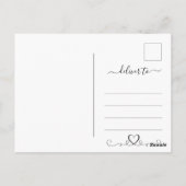 Moderne Gouden Groene Agaat Huwelijks Save the Dat Briefkaart (Achterkant)