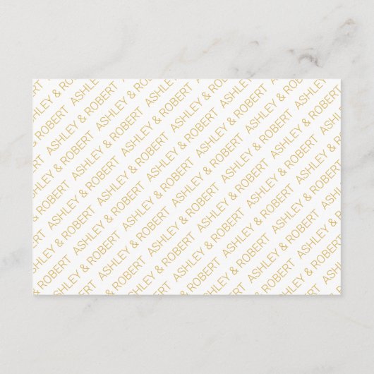 Moderne gouden lijn en tak met bruiloft bladeren informatiekaartje (Achterkant)