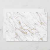 Moderne gouden marmer schoonheidssalon grote openi kaart (Achterkant)