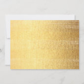 Moderne gouden penseelstreek elegante zwarte typog kaart (Achterkant)