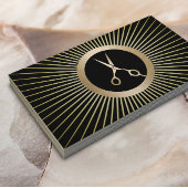 Moderne Gouden Schaar Kapper Hair Stylist Salon Visitekaartje