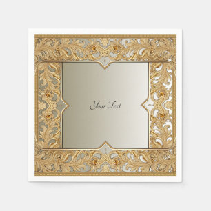 Moderne gouden servetten