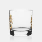Moderne gouden tweehoofdige Dragon Custom Whisky Glas (Rechts)