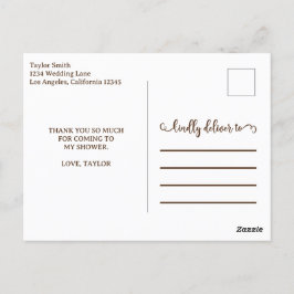 Moderne Gouden Typografie Dank Je  Briefkaart