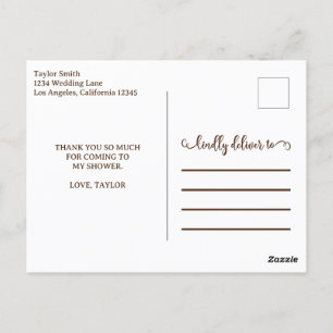 Moderne gouden typografie Dank u Briefkaart