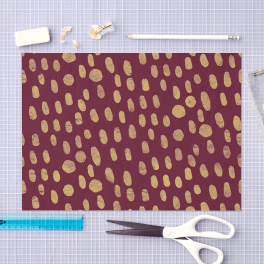 Moderne gouden vingerafdrukken tissuepapier (Craft)