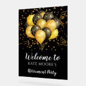 Moderne gouden zwarte ballonnen van de Prijs Acryl Bord (Hoek)