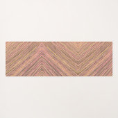 Moderne goudglitter persoonlijke stripes yogamat (Achterkant (horizontaal))