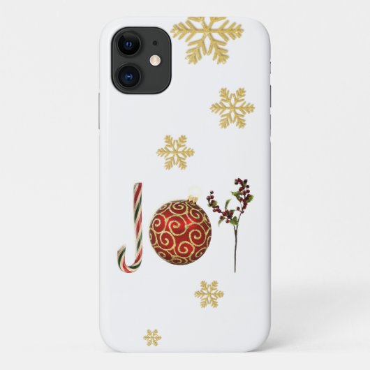 Moderne goudglittersneeuwvlokken met arty Joy Case-Mate iPhone Case (Achterkant)