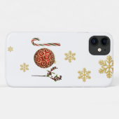 Moderne goudglittersneeuwvlokken met arty Joy Case-Mate iPhone Case (Achterkant (horizontaal))