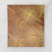 Moderne goudkerststerren Pine Trees Holiday (Binnenkant ongevouwen)