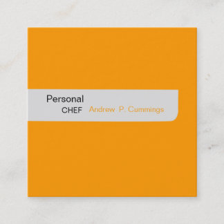 Moderne goudkleurige Design in eenvoudige vorm Vierkante Visitekaartje